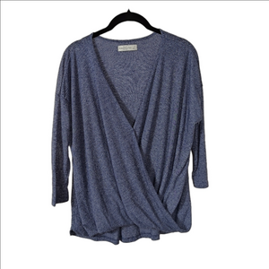 A&F draped top V-neck Hi Low Design Grey Size S